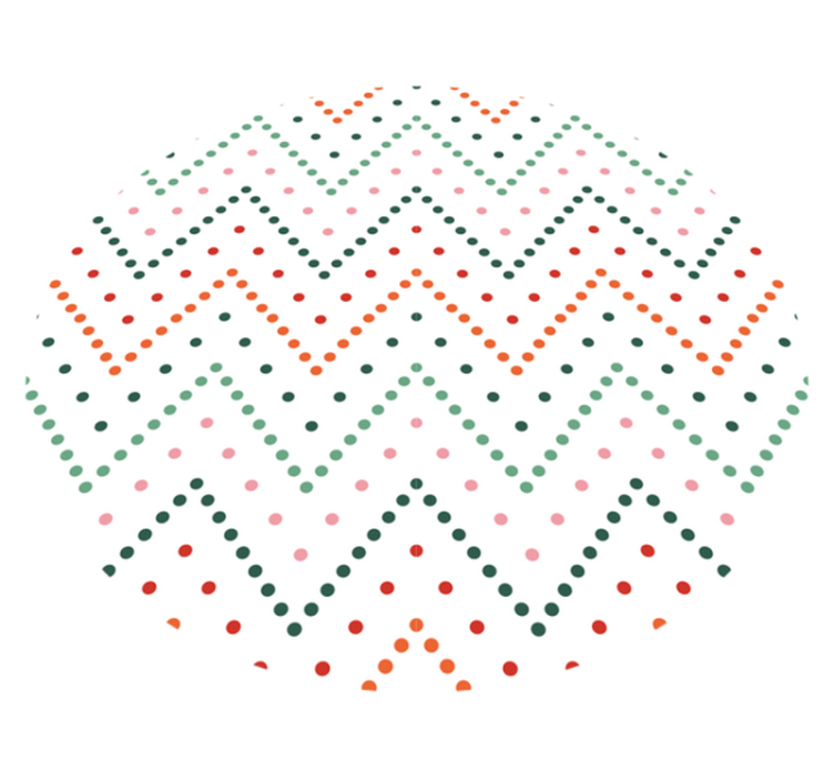 Alfombra vinílica estrellas patrón de puntos chevron - TenVinilo