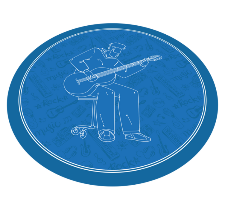 Alfombra vinílica textura vibraciones musicales - TenVinilo