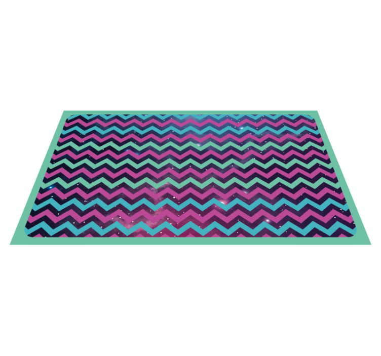 Alfombra vinílica geométrica patrón en zigzag - TenVinilo