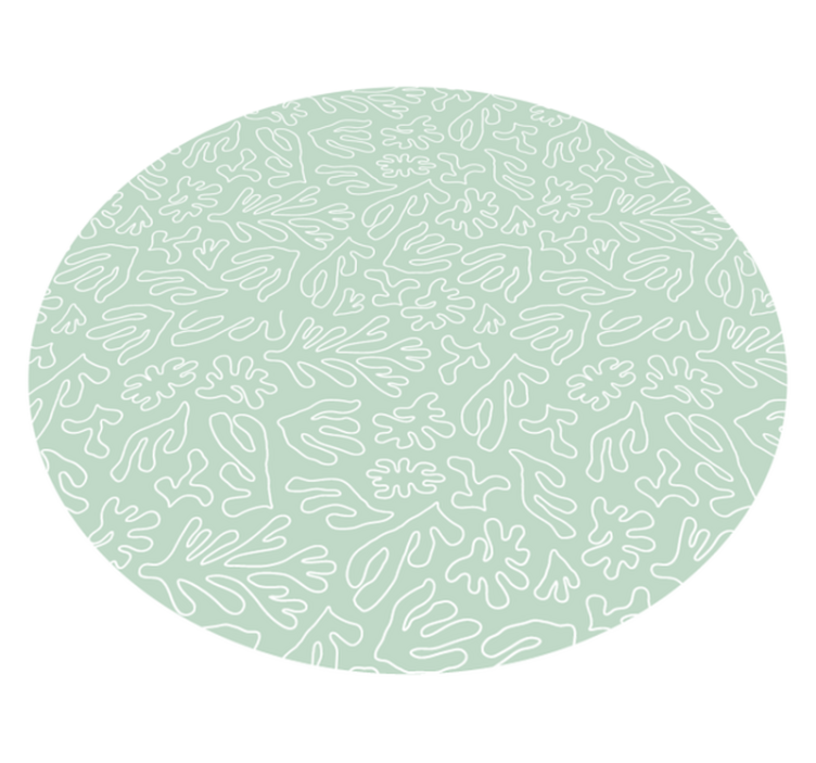 Alfombra vinílica naturaleza patrones de hojas - TenVinilo