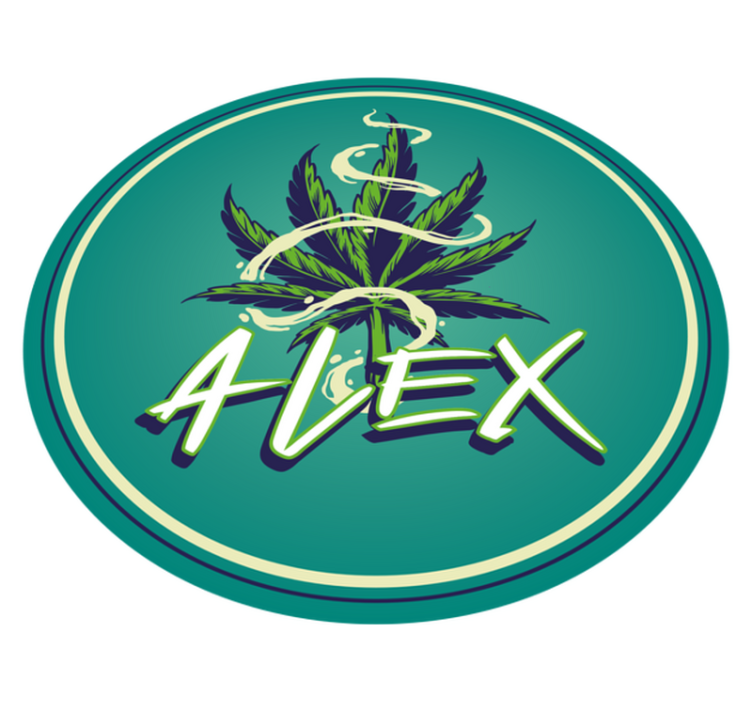 Alfombra vinílica juvenil círculo de nombres - TenVinilo