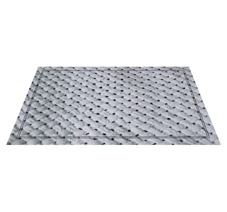 Alfombra vinílica textura patrón de tejido elegante - TenVinilo