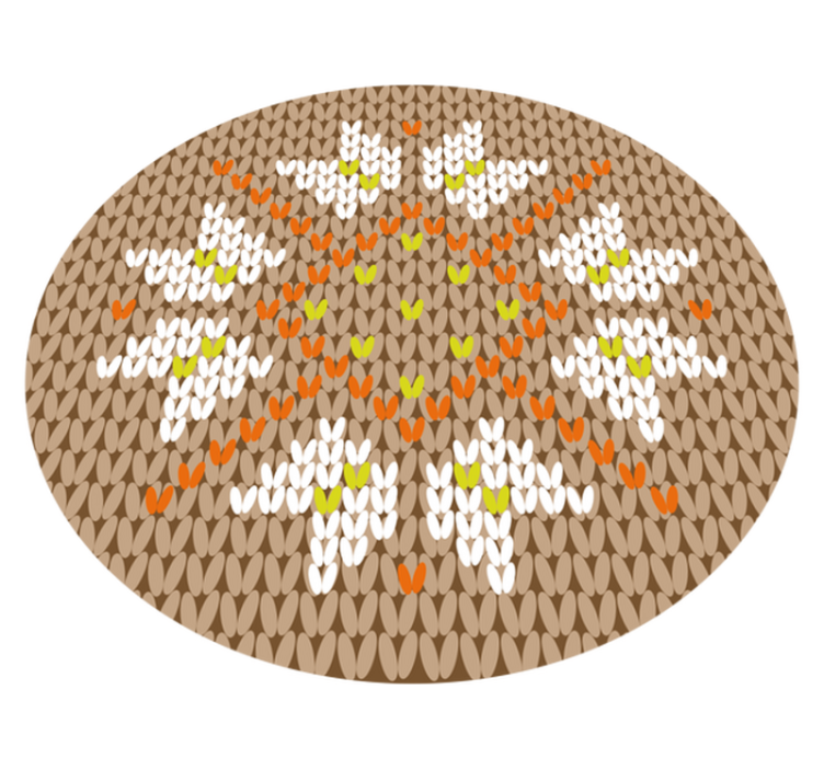 Alfombra vinílica entrada estilo decorado con flores - TenVinilo