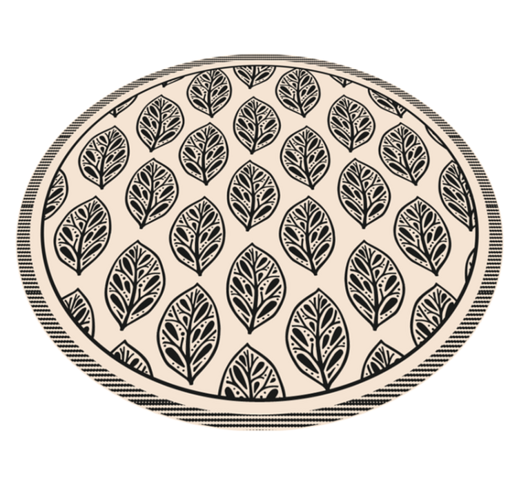 Alfombra vinílica naturaleza patrón de hojas - TenVinilo