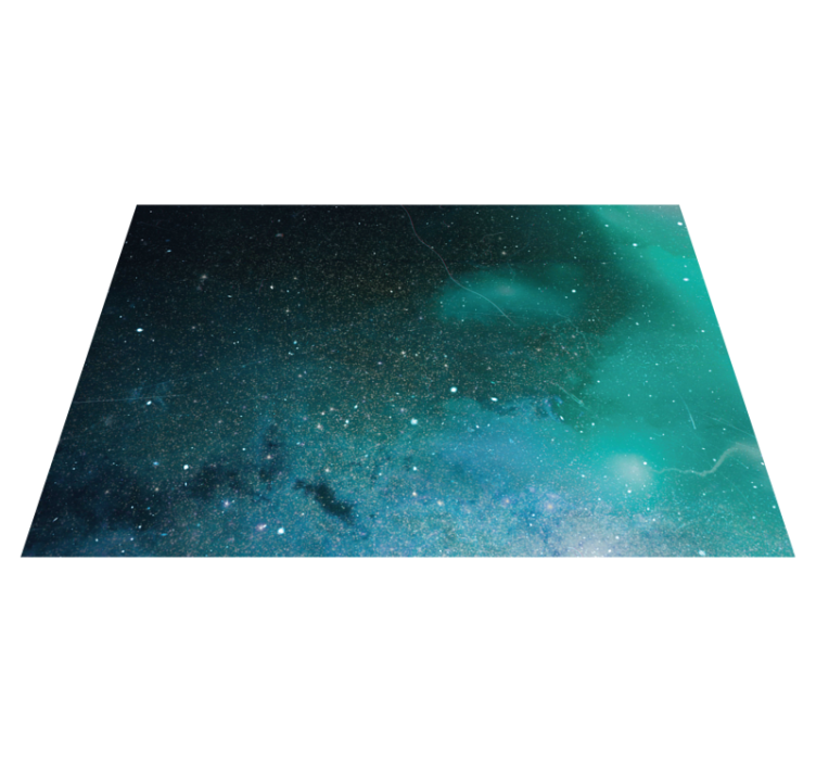 Alfombra vinílica estrellas tono de galaxia cósmica - TenVinilo