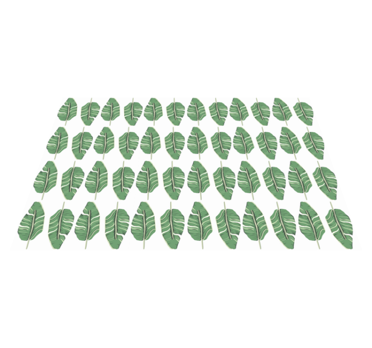 Alfombra vinílica naturaleza motivo de hoja opulenta - TenVinilo