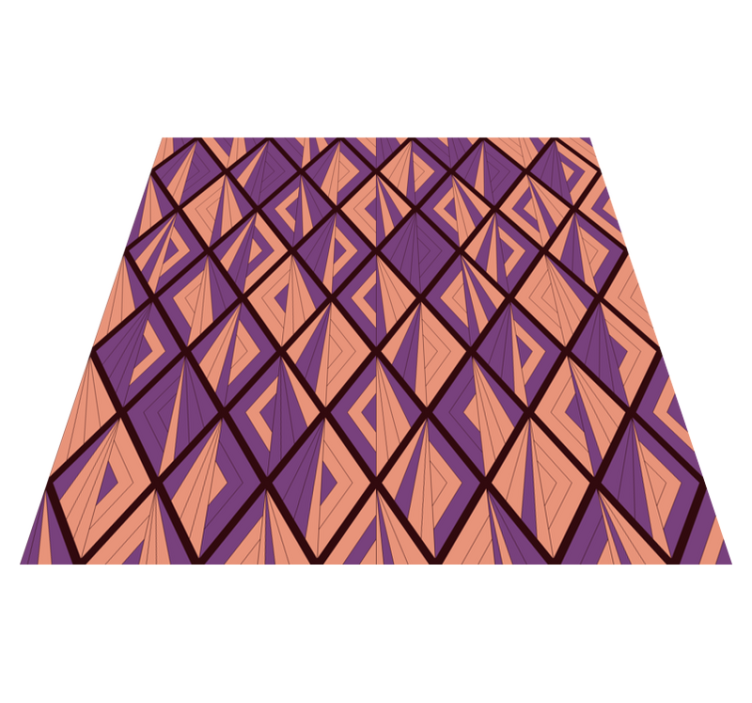 Alfombra vinílica geométrica armonía patrón geométrico - TenVinilo