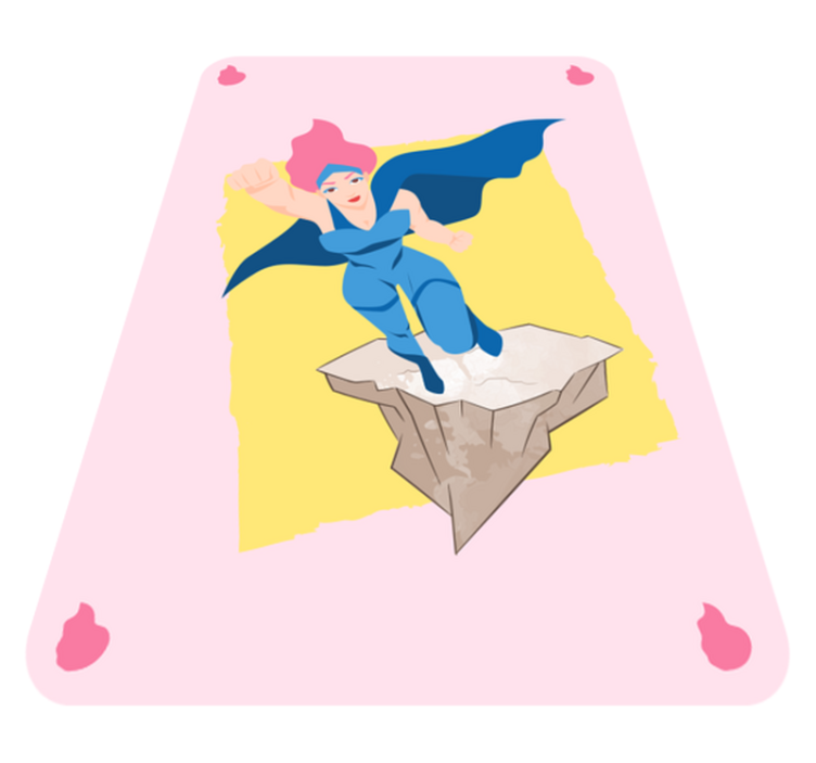 Alfombra de vinilo infantil diseño aventuras de superhéroes - TenVinilo