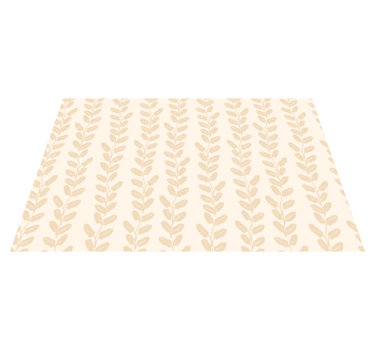 Alfombra vinilo flores patrón botánico - TenVinilo