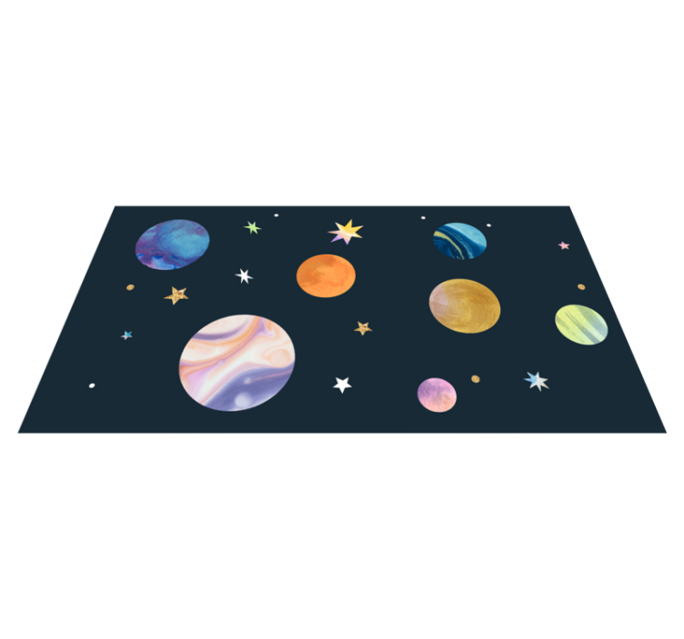 Alfombra vinílica estrellas espacio cósmico - TenVinilo