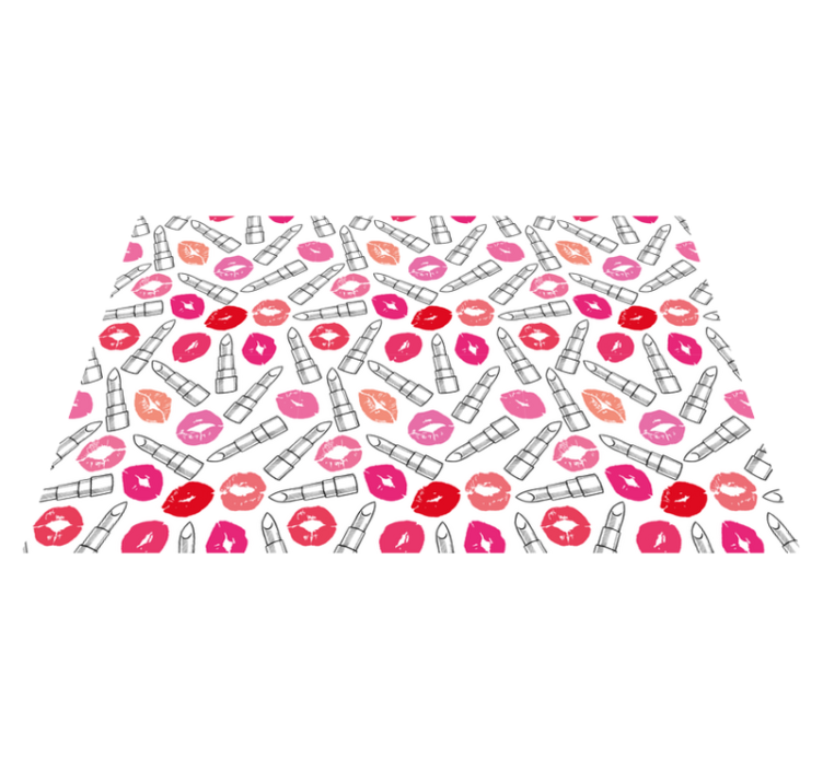 Alfombras vinílicas juvenils Barras de labios y labios - TenVinilo
