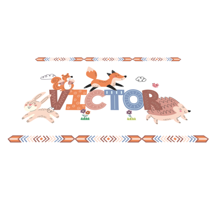 Alfombra vinílica personalizable animales bosque - TenVinilo