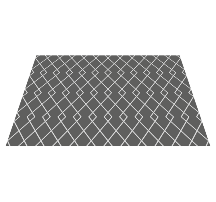 Alfombra vinílica geométrica elegante arreglo de diamantes - TenVinilo