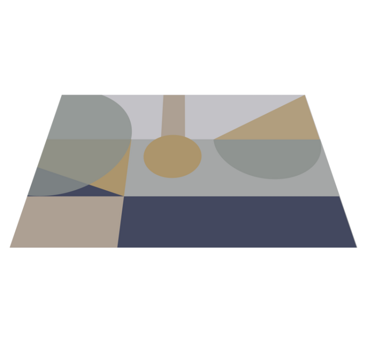 Alfombra vinílica geométrica abstracto geométrico - TenVinilo