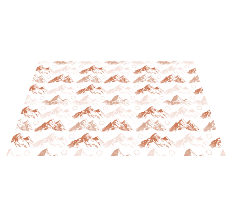 Alfombra vinílica naturaleza patrón de montaña - TenVinilo