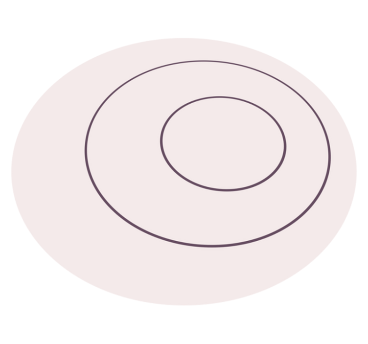 Alfombra vinílica redonda minimalista monocolor - TenVinilo