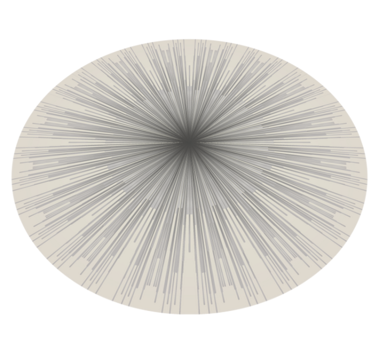 Alfombra vinílica redonda minimalista - TenVinilo