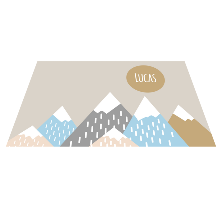 Alfombra vinílica personalizable paisaje montañoso - TenVinilo