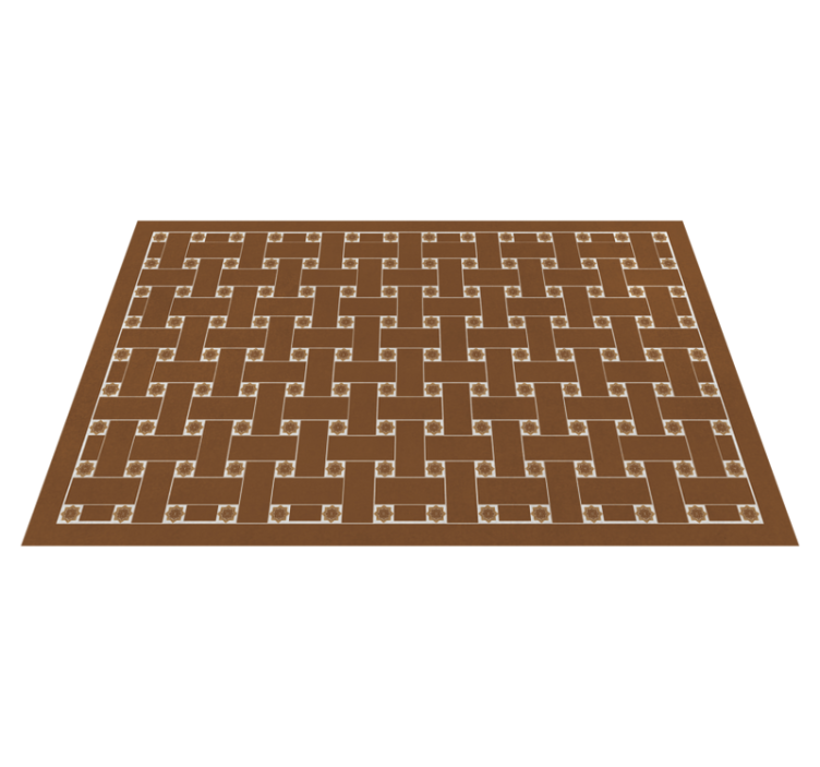 Alfombra hidráulica vinílica azulejos patio andaluz - TenVinilo