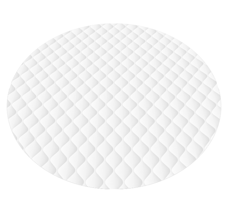 Alfombra vinílica blanca efecto acolchado - TenVinilo