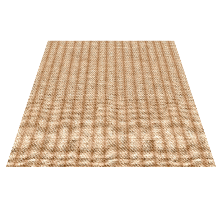 Alfombra vinilo salón beige efecto yute - TenVinilo