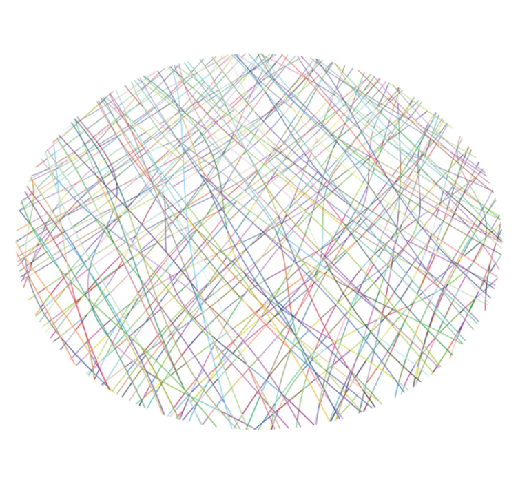 Alfombra vinílica infantil de líneas de colores - TenVinilo