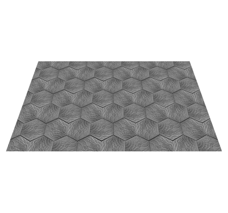 Alfombra vinílica gris hidráulica Panot Gaudí - TenVinilo