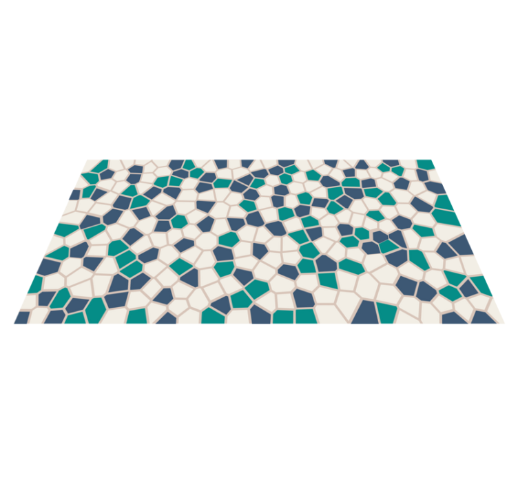 Alfombra vinílica mosaico mosaico rajola trencadís - TenVinilo