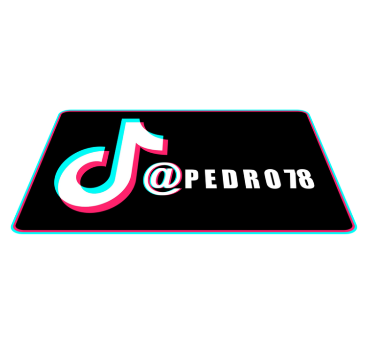 Alfombra vinílica personalizable  Tik Tok - TenVinilo