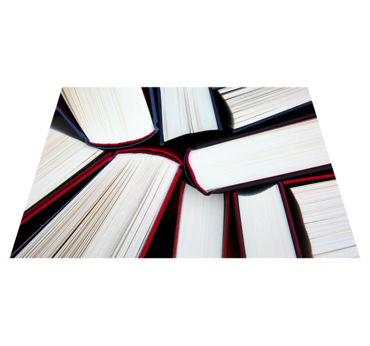 Alfombra vinílica vintage libros abiertos - TenVinilo