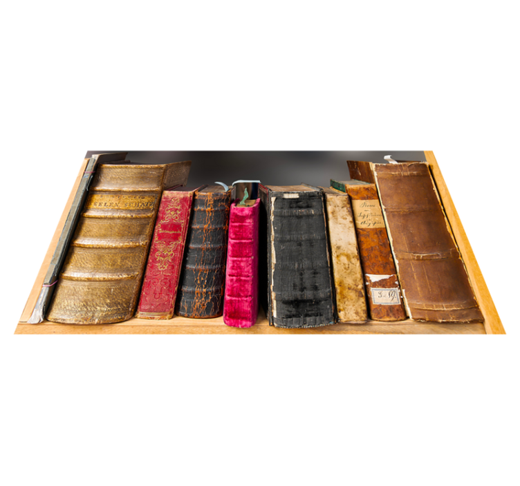 Alfombra vinílica vintage libros antiguos - TenVinilo
