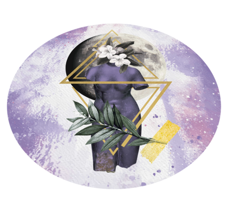 Alfombra de vinilo moderna digital collage - TenVinilo