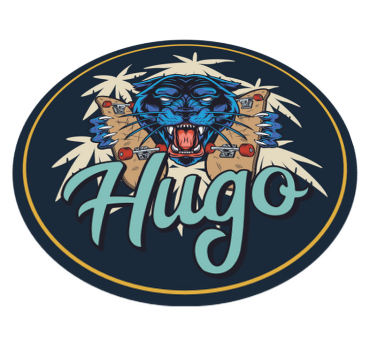 Alfombra vinílica animal pantera personalizable - TenVinilo