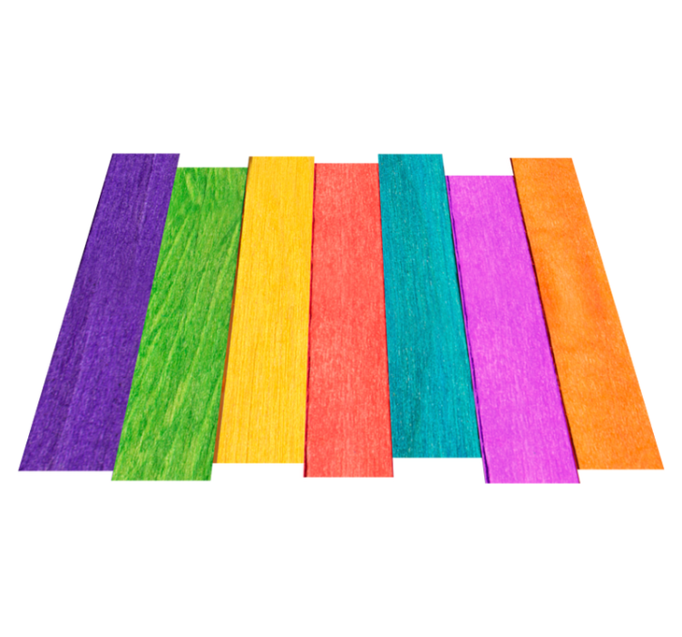 Alfombra vinílica madera tablones multicolor - TenVinilo