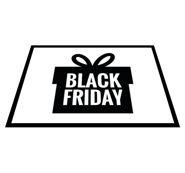 Alfombra vinilo rectangular regalo Black Friday - TenVinilo