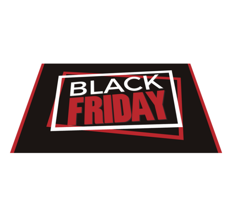 Alfombra vinilica negra promoción Black Friday - TenVinilo