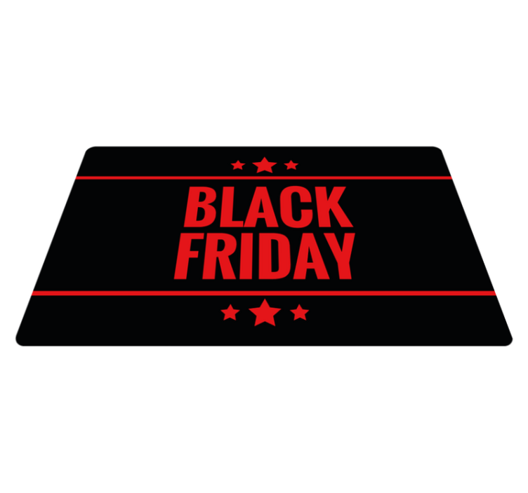 Alfombra vinilica negra Black Friday  - TenVinilo