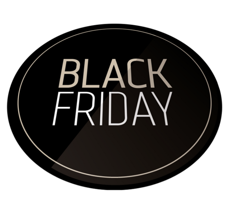 Alfombra de vinilo redonda Black Friday - TenVinilo