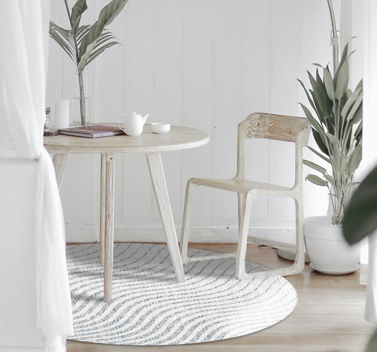 Alfombra vinilo salón patrones de ondas suaves - TenVinilo