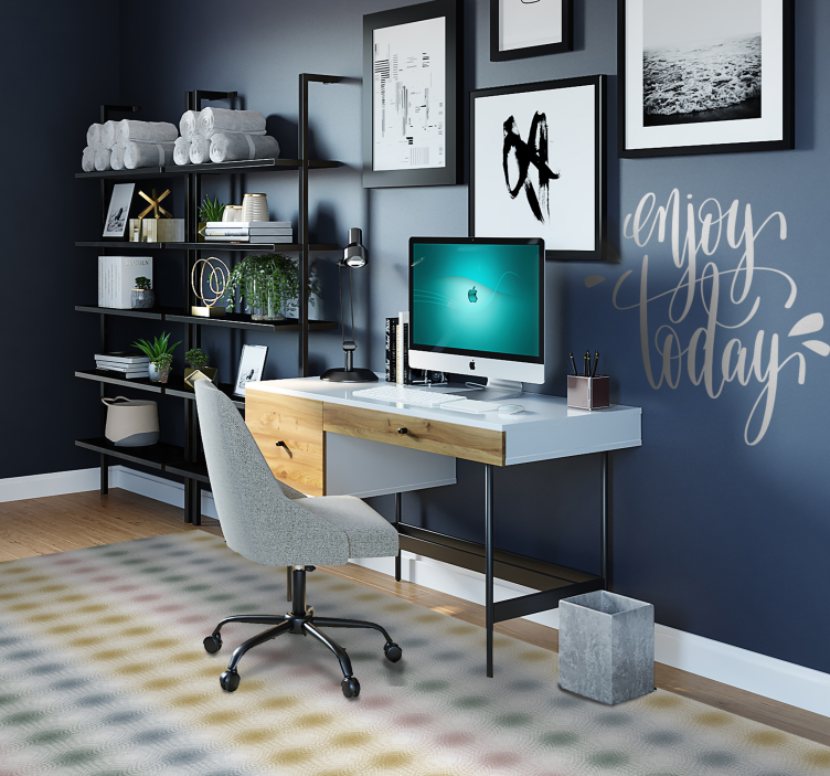 Alfombra vinilo salón líneas pastel suaves - TenVinilo