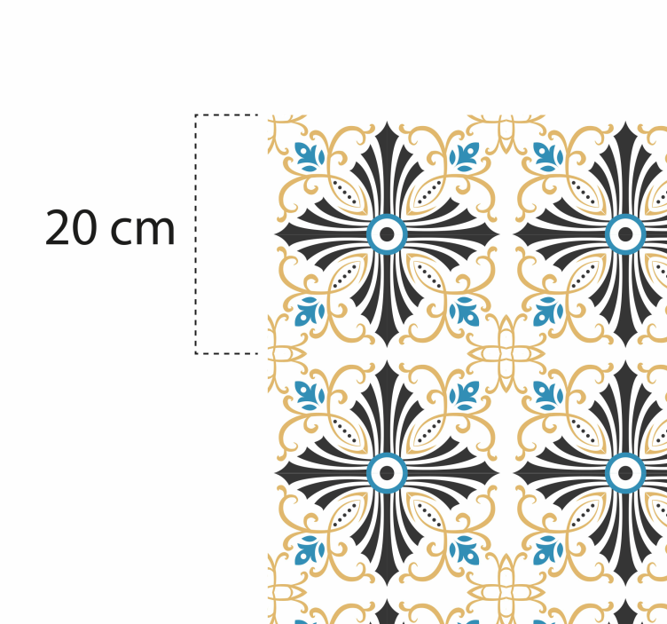 Alfombra vinílica mosaico estilo mosaico sofisticado - TenVinilo