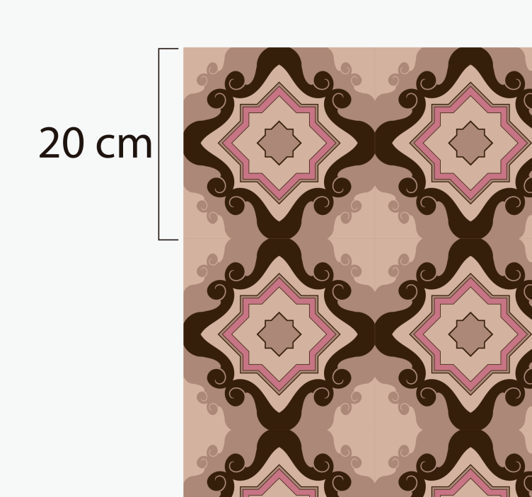 Alfombra vinilo salón patrón de mosaico - TenVinilo