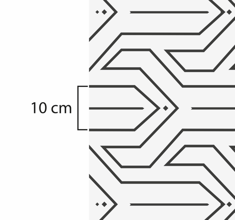 Alfombra vinilo pasillo patrón geométrico - TenVinilo