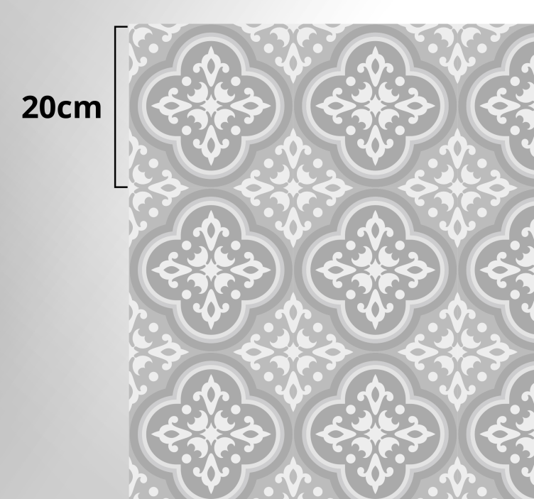 Alfombra vinílica hidráulica azulejo portugués - TenVinilo