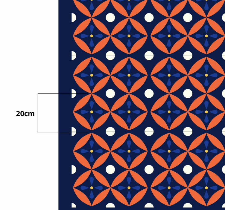 Alfombra vinílica geométrica con diseño geométrico - TenVinilo