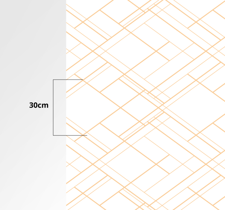 Alfombra vinílica geométrica patrón minimalista de líneas geométr - TenVinilo
