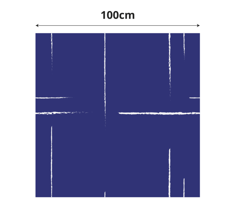 Alfombra vinilo azul patrón de línea moderna - TenVinilo