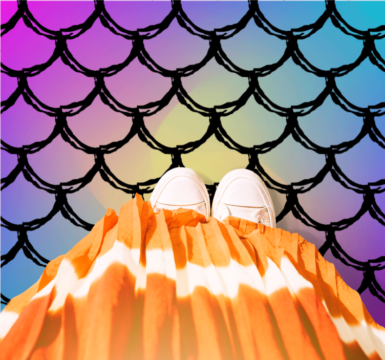 Alfombra carretera patrón de escala de colores - TenVinilo