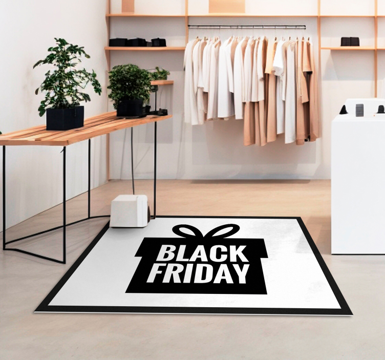 Alfombra vinilo rectangular regalo Black Friday - TenVinilo