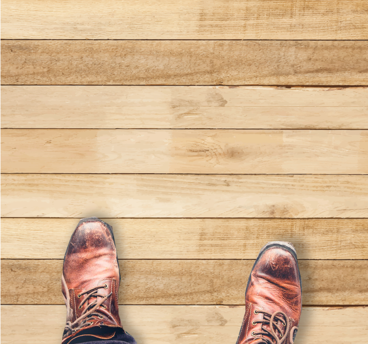 Alfombra vinílica madera tablones de color claro - TenVinilo